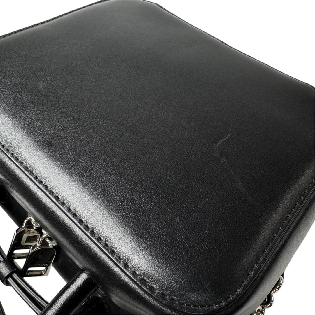 美品 ミチノパリ michinoPARIS サリュー スクエアバッグ 2way ハンドバッグ ショルダーバッグ 斜めがけ クロスボディ レディース