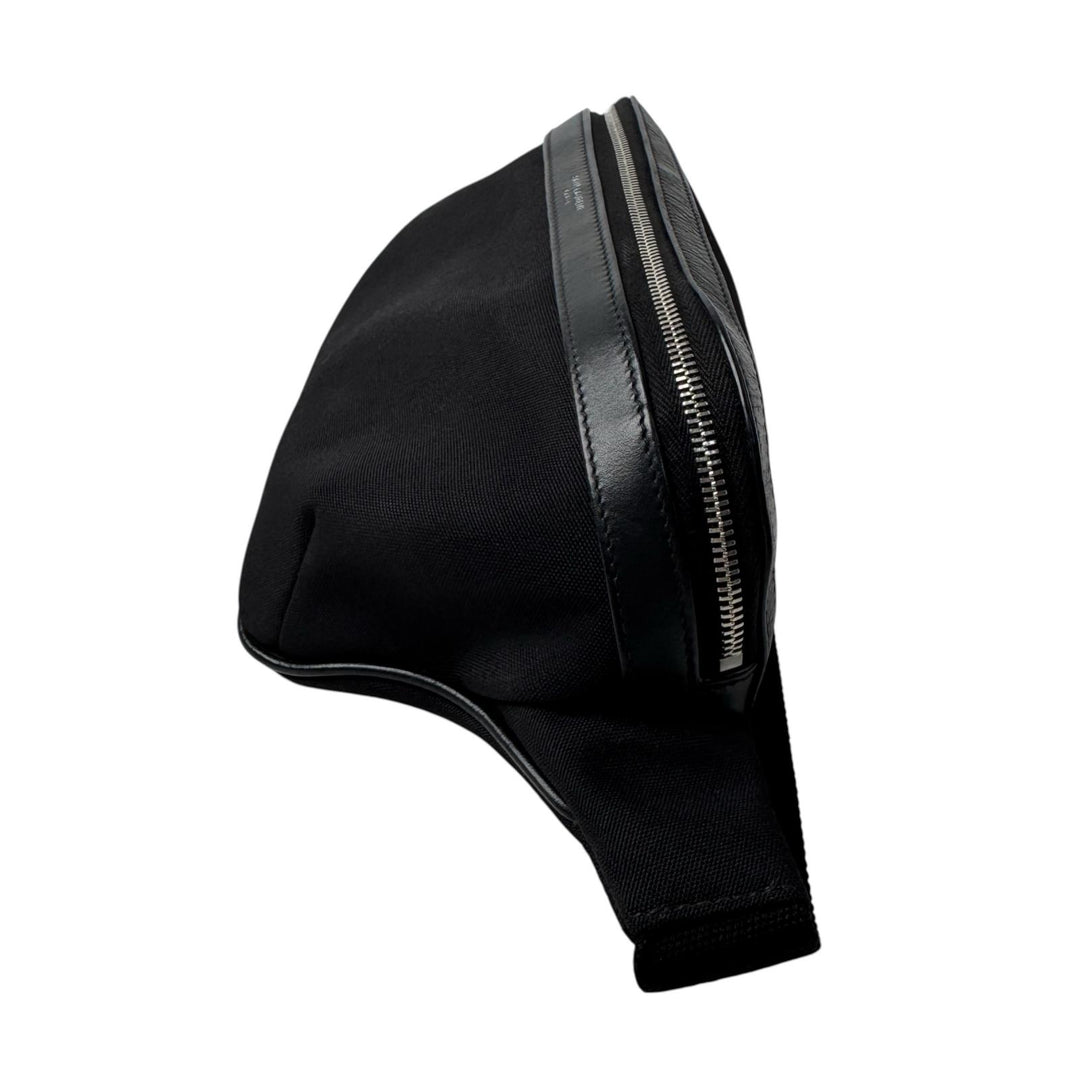 サンローラン SAINT LAURENT ウエストポーチ キャンバス ボディバッグ ブラック 557831 メンズ