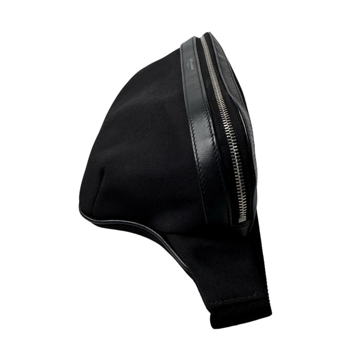 サンローラン SAINT LAURENT ウエストポーチ キャンバス ボディバッグ ブラック 557831 メンズ