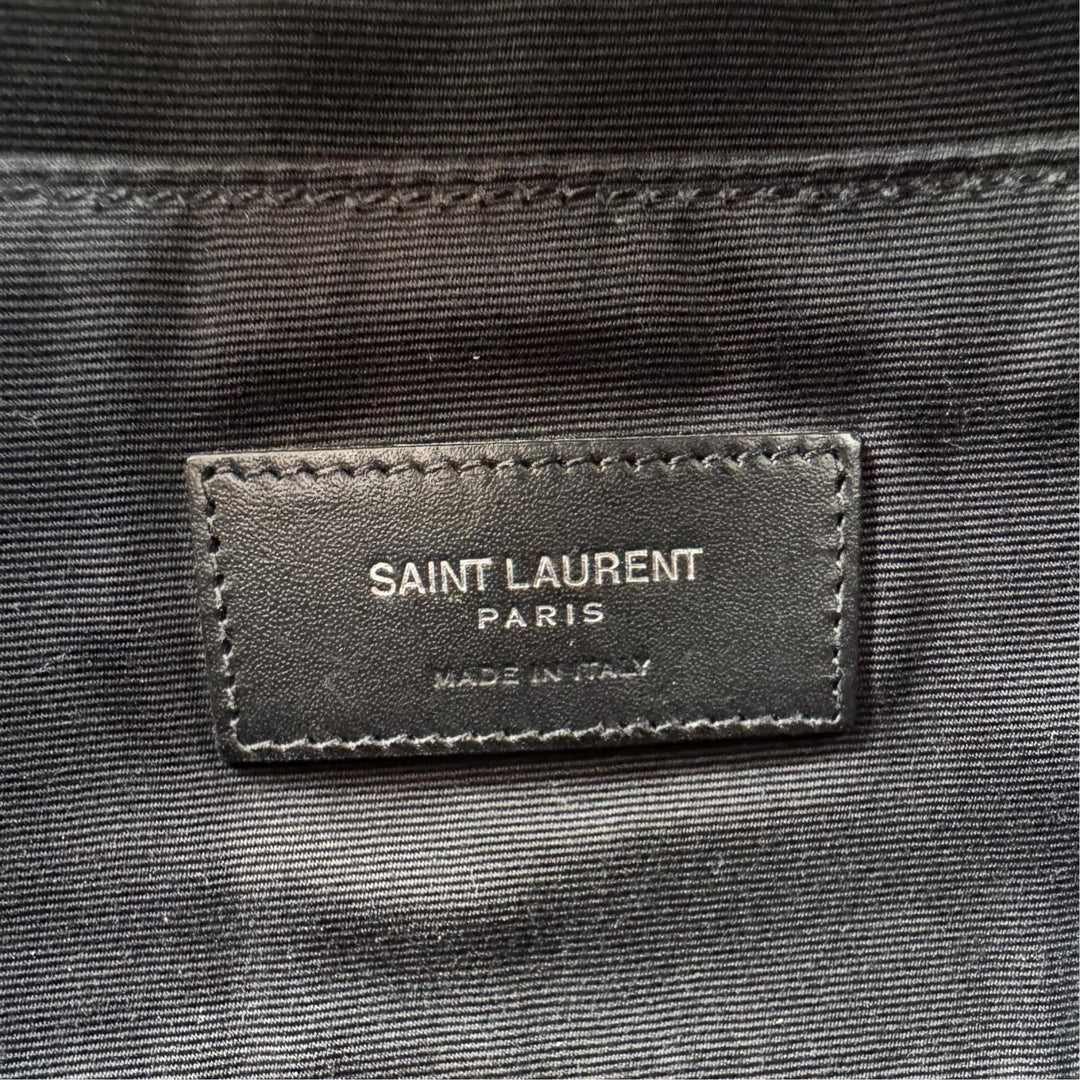 サンローラン SAINT LAURENT ウエストポーチ キャンバス ボディバッグ ブラック 557831 メンズ
