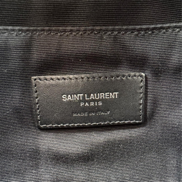 サンローラン SAINT LAURENT ウエストポーチ キャンバス ボディバッグ ブラック 557831 メンズ