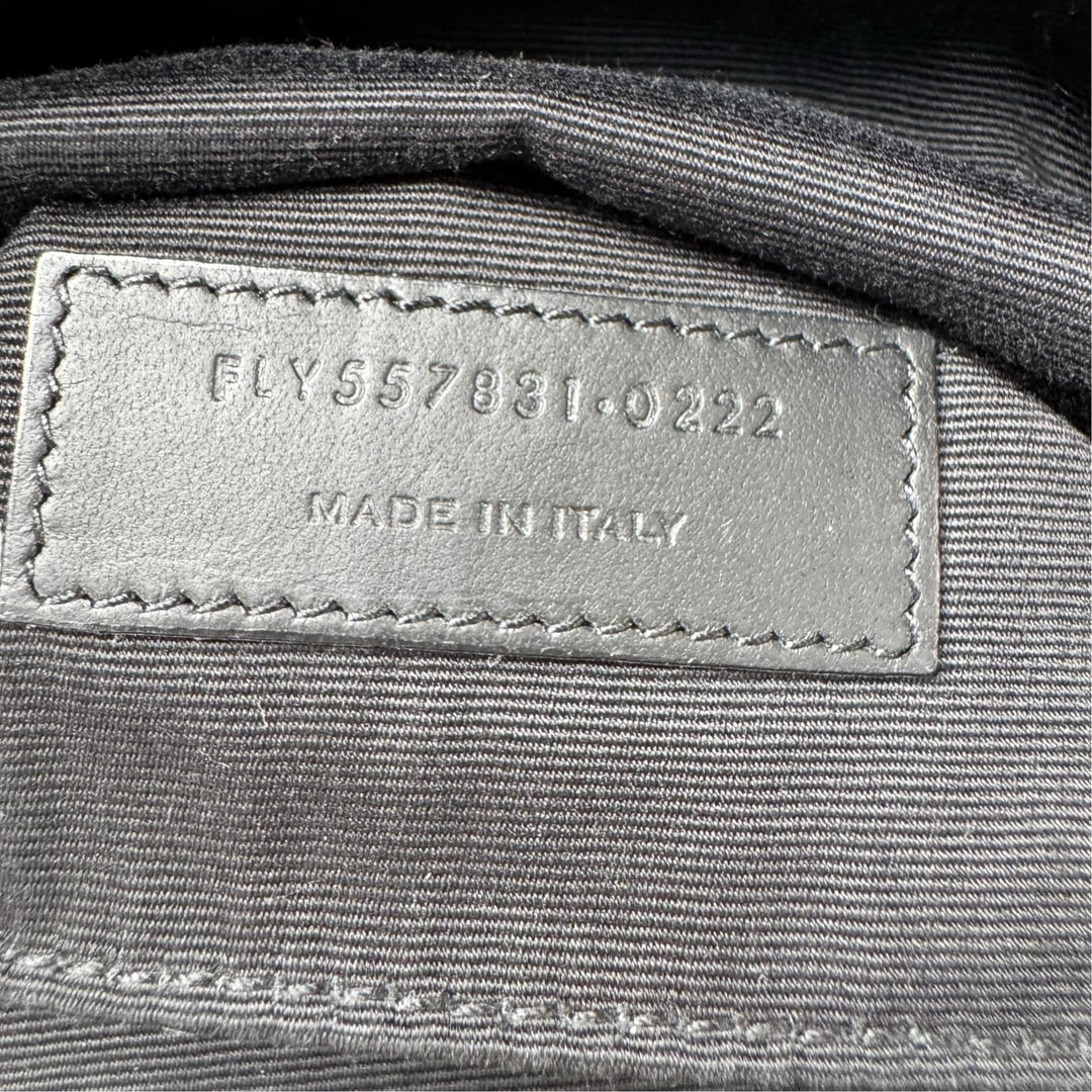 サンローラン SAINT LAURENT ウエストポーチ キャンバス ボディバッグ ブラック 557831 メンズ