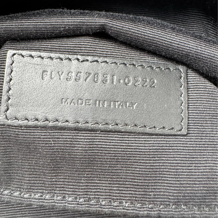 サンローラン SAINT LAURENT ウエストポーチ キャンバス ボディバッグ ブラック 557831 メンズ