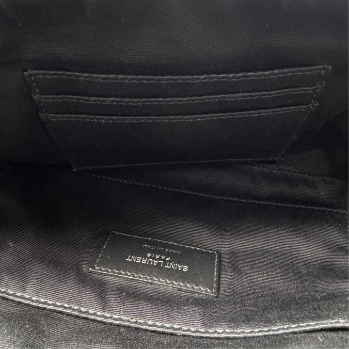 サンローラン SAINT LAURENT ウエストポーチ キャンバス ボディバッグ ブラック 557831 メンズ