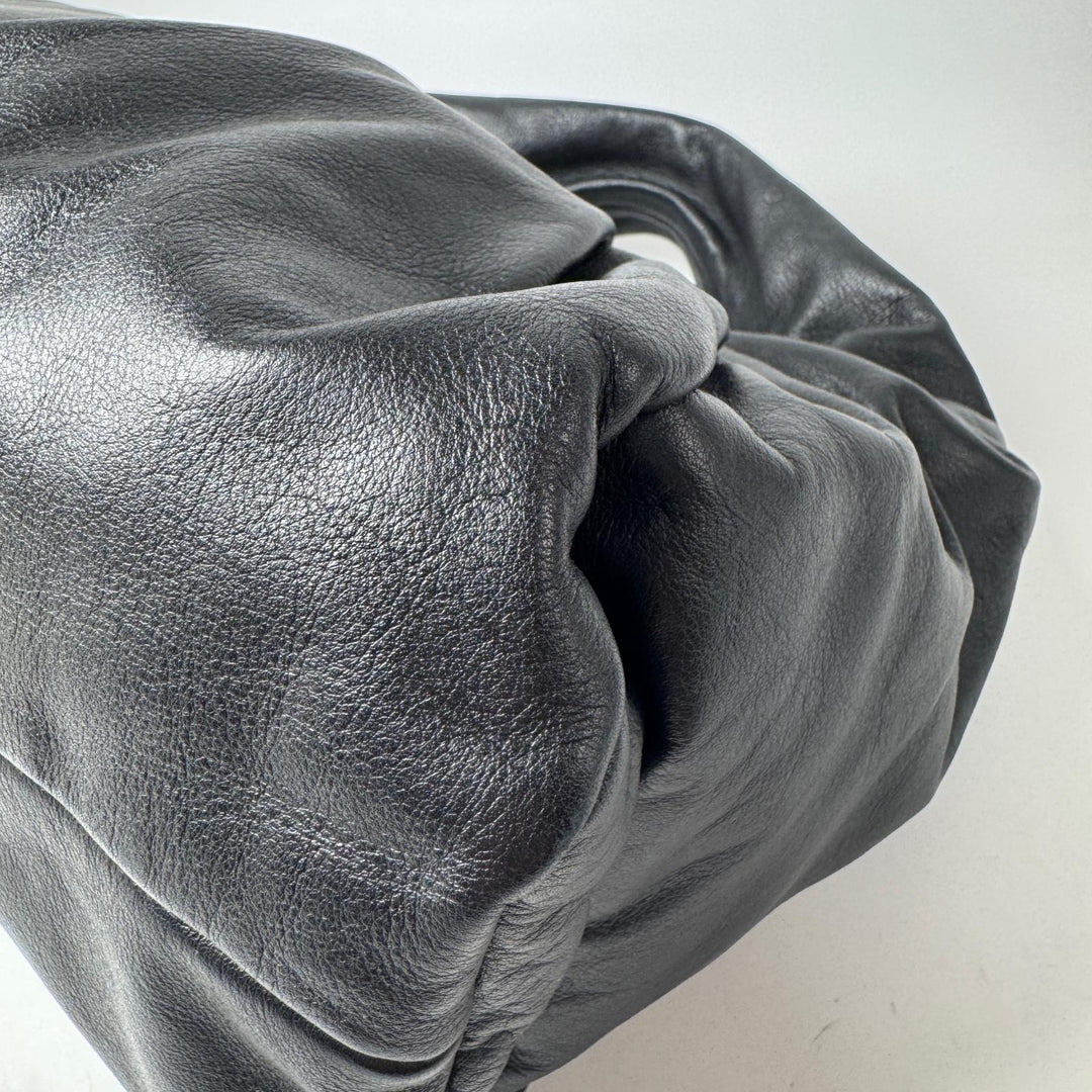 美品 ボッテガヴェネタ Bottega Veneta ザショルダーポーチ ギャザー ワンハンドルバッグ レザー 610524 レディース