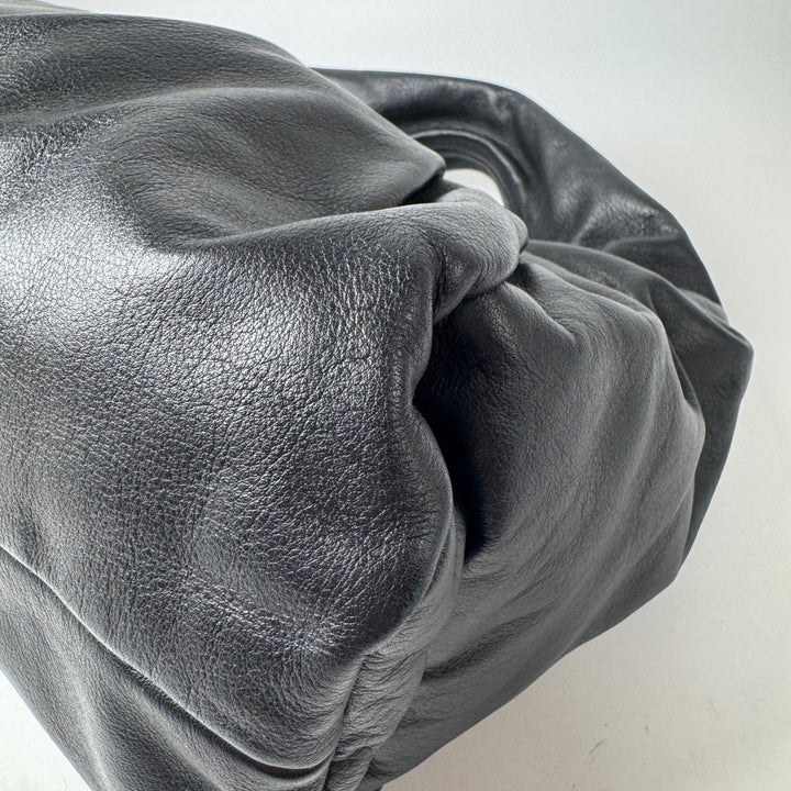 美品 ボッテガヴェネタ Bottega Veneta ザショルダーポーチ ギャザー ワンハンドルバッグ レザー 610524 レディース