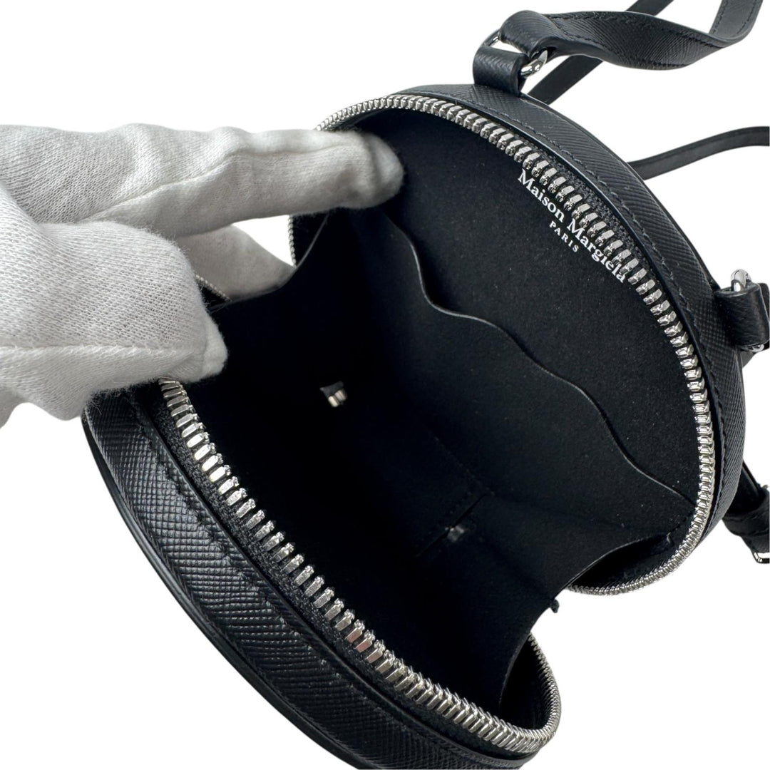 美品 メゾンマルジェラ Maison Margiela マイクロサークルバッグ ミニラウンド ショルダーバッグ SA2VL0016 斜めがけ クロスボディ レディース