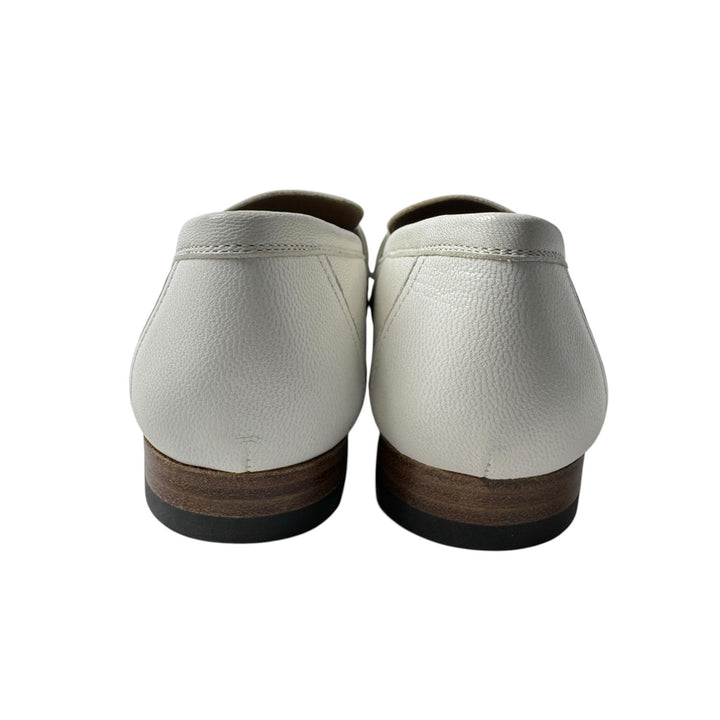 未使用 エルメス HERMES モカシン パリ ローファー 白 シルバー金具 #35 AF222066Z F2302 レディース