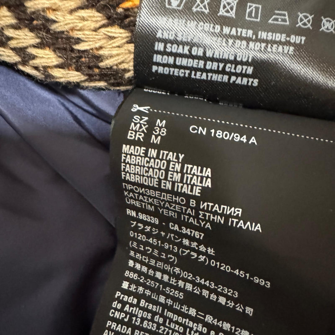 プラダ PRADA 21AW Re-Nylon ニットボンバージャケット ラフシモンズ M メンズ 大きめ
