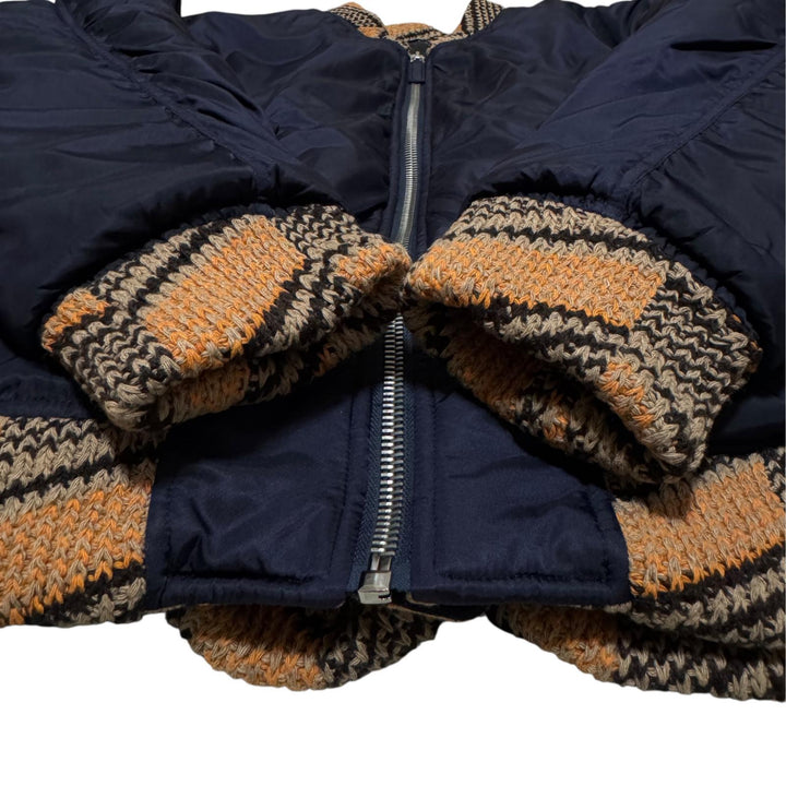 プラダ PRADA 21AW Re-Nylon ニットボンバージャケット ラフシモンズ M メンズ 大きめ