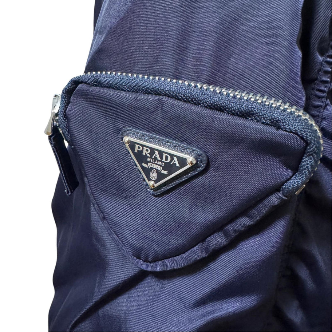 プラダ PRADA 21AW Re-Nylon ニットボンバージャケット ラフシモンズ M メンズ 大きめ