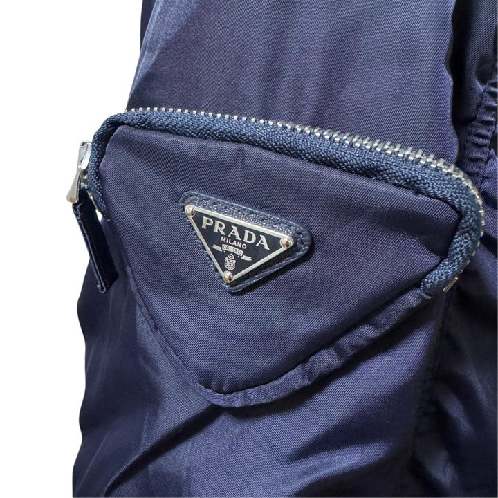 プラダ PRADA 21AW Re-Nylon ニットボンバージャケット ラフシモンズ M メンズ 大きめ