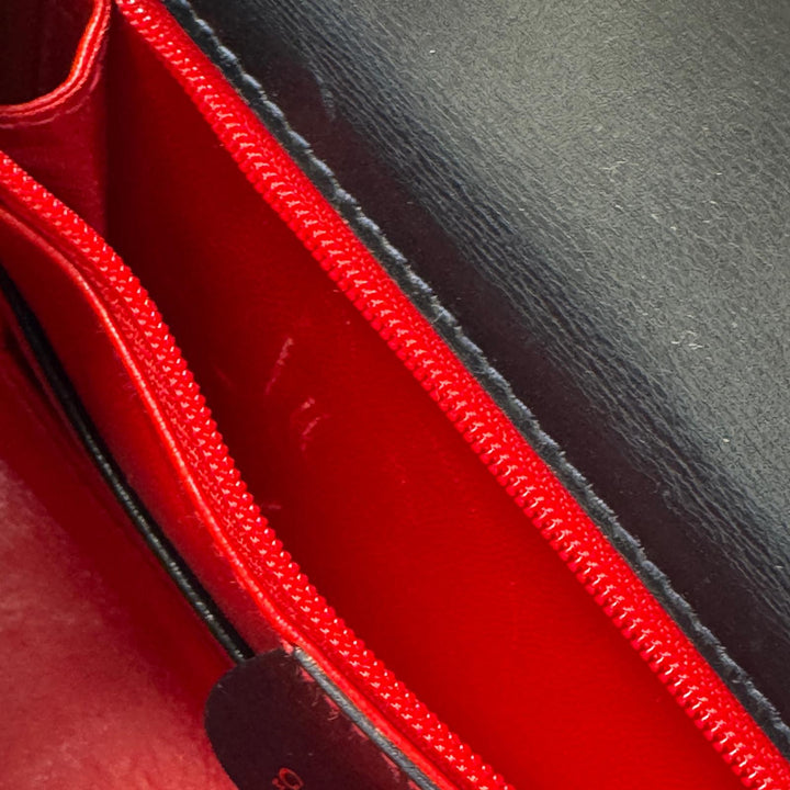 グッチ GUCCI オールドグッチ バンブー 2way ミニショルダーバッグ ハンドバッグ 黒 カーフ 斜めがけ クロスボディ レディース