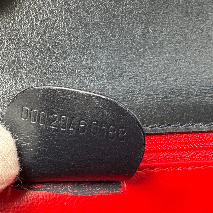 グッチ GUCCI オールドグッチ バンブー 2way ミニショルダーバッグ ハンドバッグ 黒 カーフ 斜めがけ クロスボディ レディース