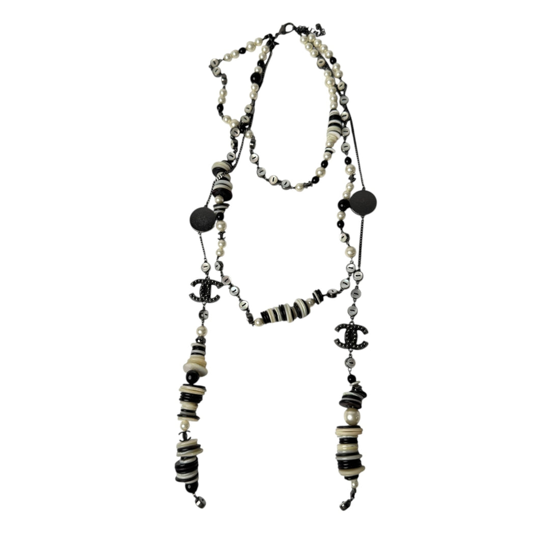 [入手困難] シャネル CHANEL ロング ネックレス ココマーク フェイクパール 03P レディース