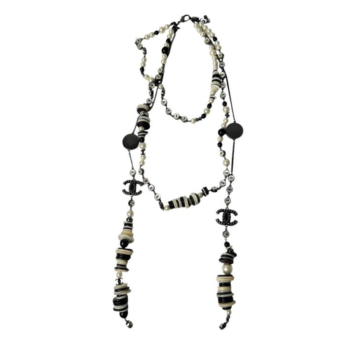 [入手困難] シャネル CHANEL ロング ネックレス ココマーク フェイクパール 03P レディース