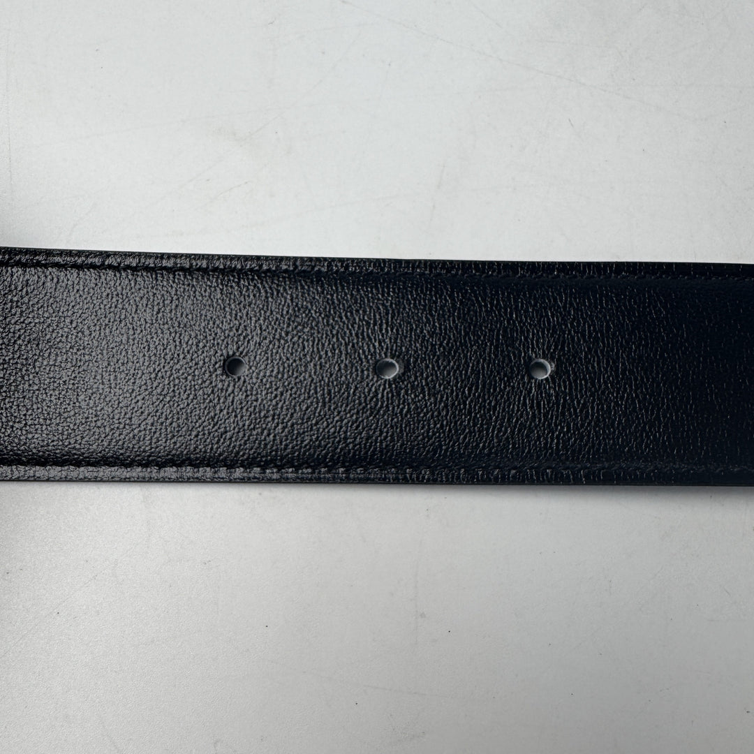 美品 エルメス HERMES コンスタンス ベルト ブラック SV金具 W刻印 メンズ