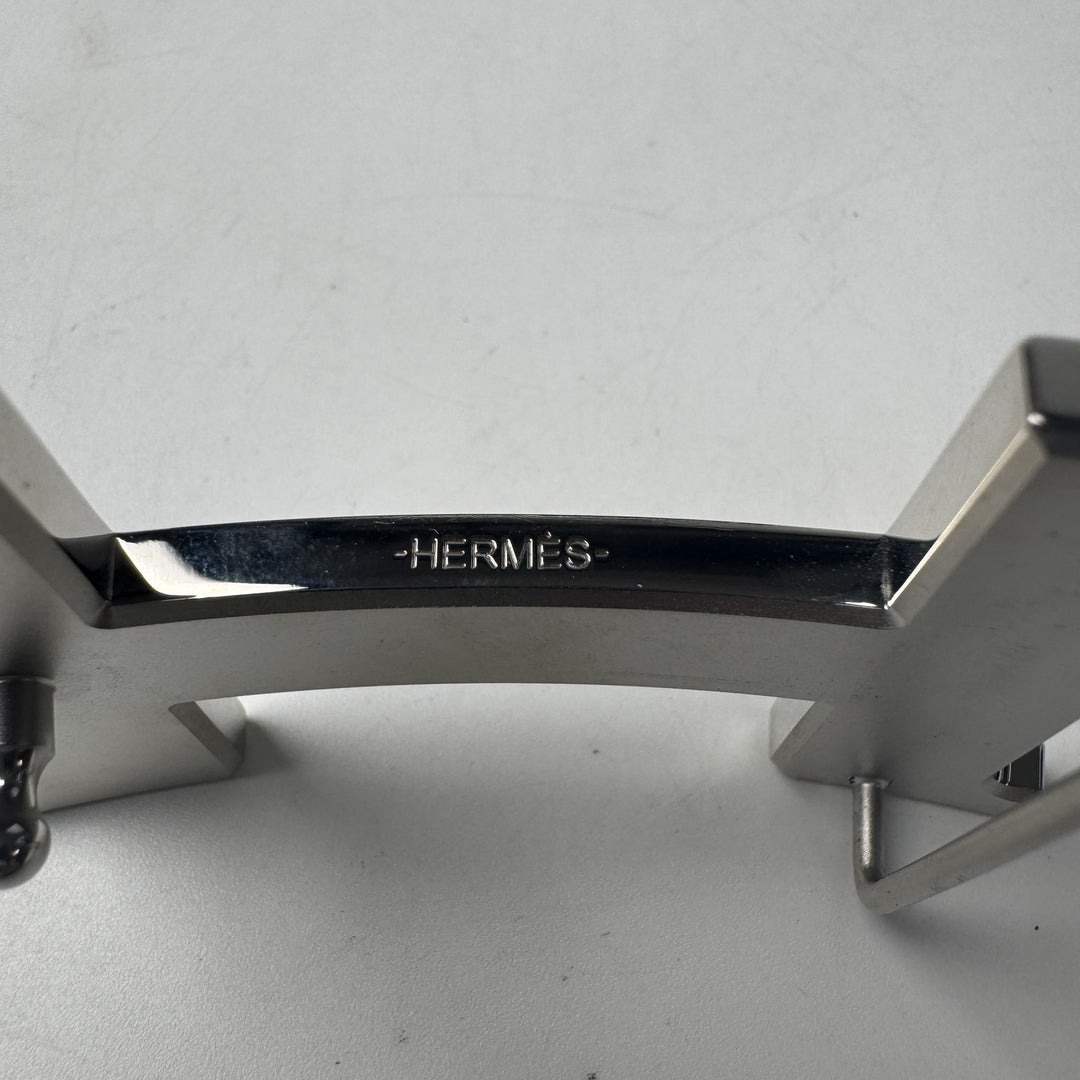 美品 エルメス HERMES コンスタンス ベルト ブラック SV金具 W刻印 メンズ