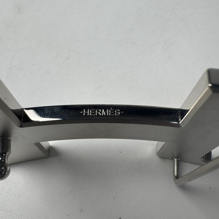 美品 エルメス HERMES コンスタンス ベルト ブラック SV金具 W刻印 メンズ