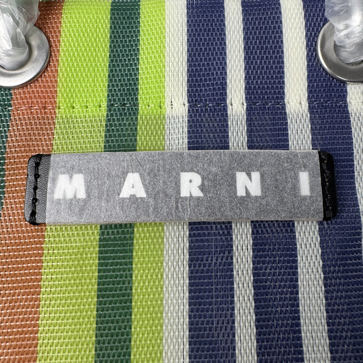 美品 マルニ MARNI 2way ストライプ ミニ ショルダーバッグ ハンドバッグ 斜めがけ クロスボディ SHMH0106A0 レディース