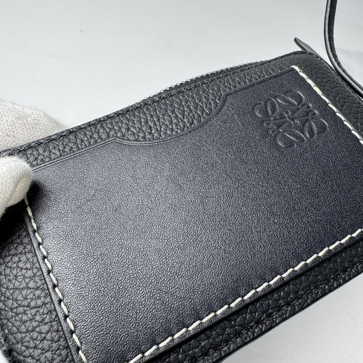 ロエベ LOEWE アナグラム L字ファスナー コインケース カードケース 黒 メンズ