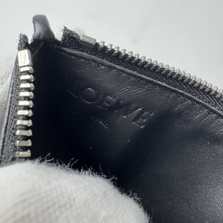 ロエベ LOEWE アナグラム L字ファスナー コインケース カードケース 黒 メンズ