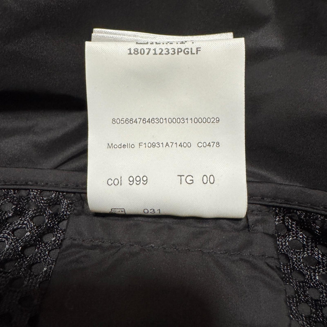 美品 モンクレール MONCLER ペルサン PERSAN メッシュジャケット 黒 サイズ00 F10931A71400 レディース