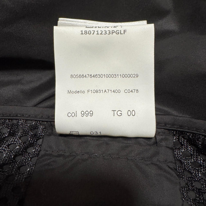 美品 モンクレール MONCLER ペルサン PERSAN メッシュジャケット 黒 サイズ00 F10931A71400 レディース