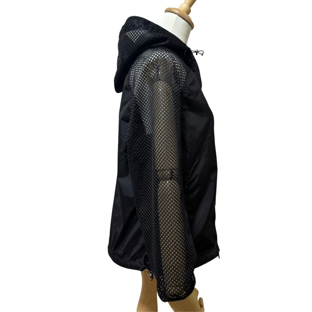 美品 モンクレール MONCLER ペルサン PERSAN メッシュジャケット 黒 サイズ00 F10931A71400 レディース