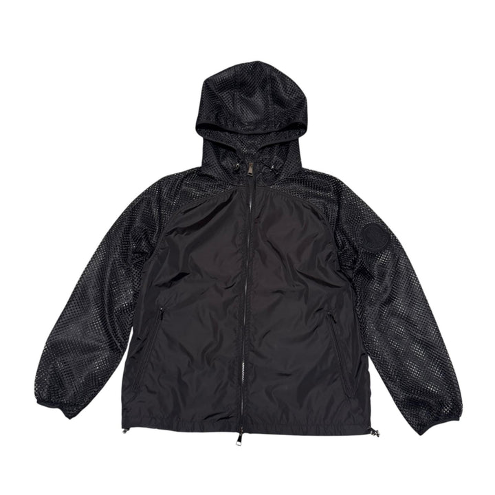 美品 モンクレール MONCLER ペルサン PERSAN メッシュジャケット 黒 サイズ00 F10931A71400 レディース