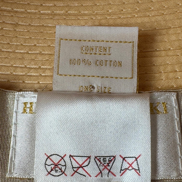 美品 ヘレンカミンスキー HELEN KAMINSKI クロッシェ帽子 ブレードハット ベージュ フラワー レディース