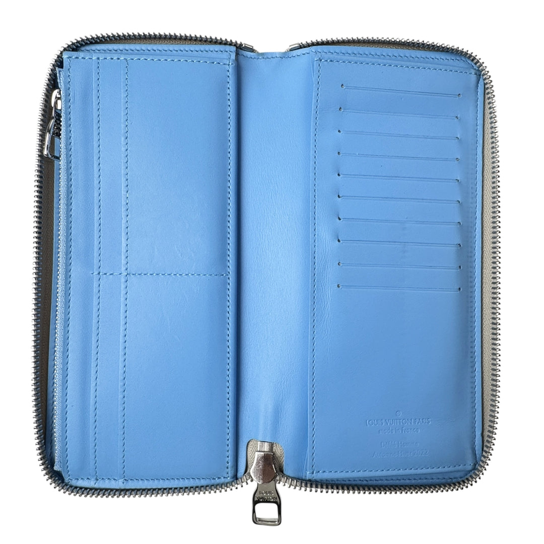 美品 ルイ ヴィトン LOUIS VUITTON ジッピーウォレット クライミング ヴェルティカル M81573 IC メンズ