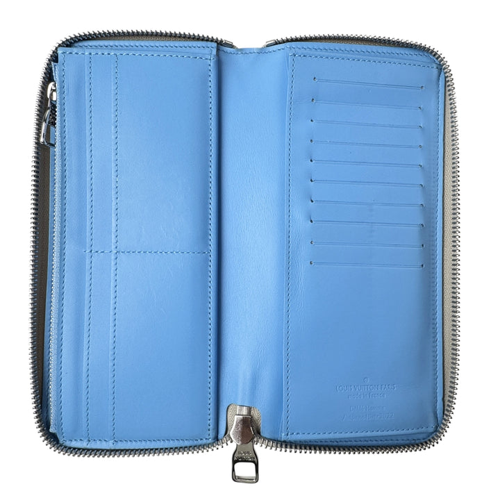 美品 ルイ ヴィトン LOUIS VUITTON ジッピーウォレット クライミング ヴェルティカル M81573 IC メンズ