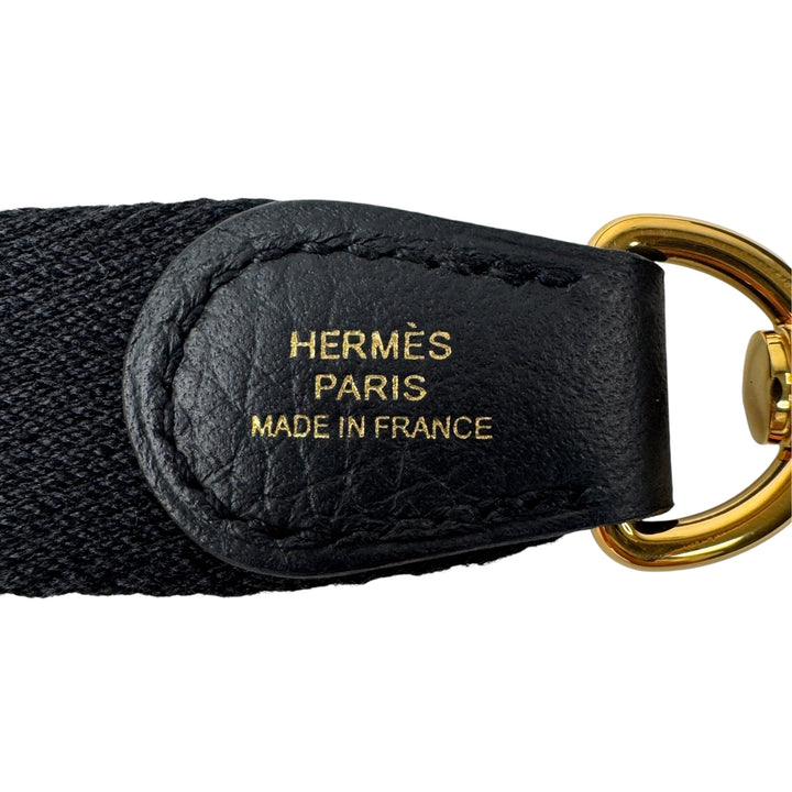 美品 エルメス HERMES エブリンTPM 黒 ノワール ゴールド金具 ショルダーバッグ 斜めがけ クロスボディ レディース