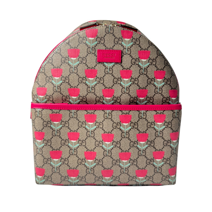 新品 グッチ GUCCI キムスンヨンチルドレンズ フラワープリントリュック レディース