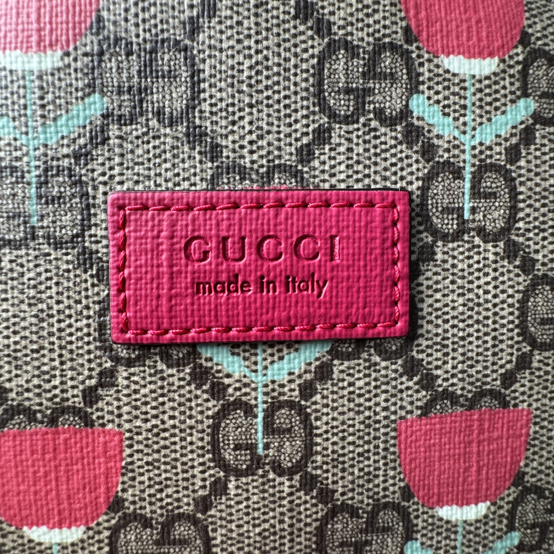 新品 グッチ GUCCI キムスンヨンチルドレンズ フラワープリントリュック レディース