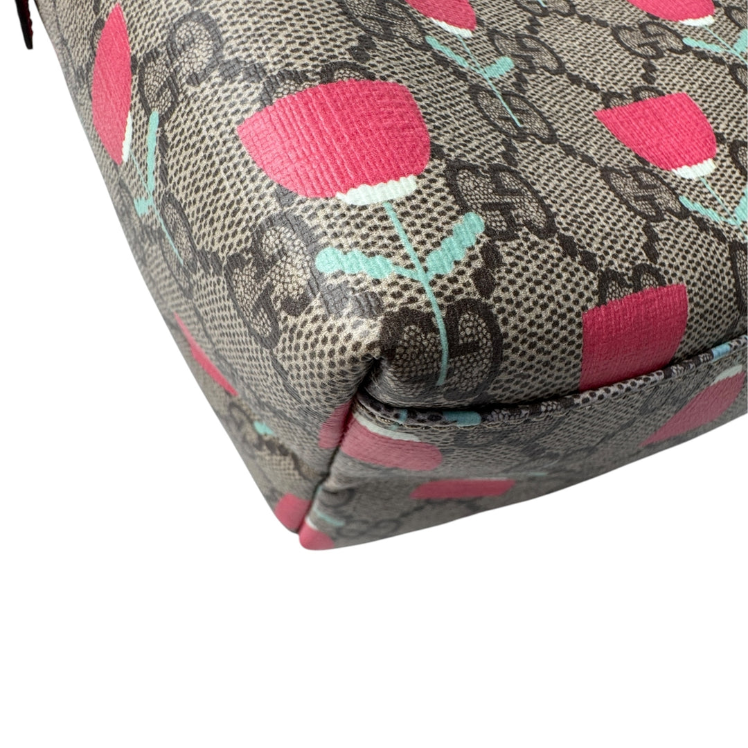 新品 グッチ GUCCI キムスンヨンチルドレンズ フラワープリントリュック レディース