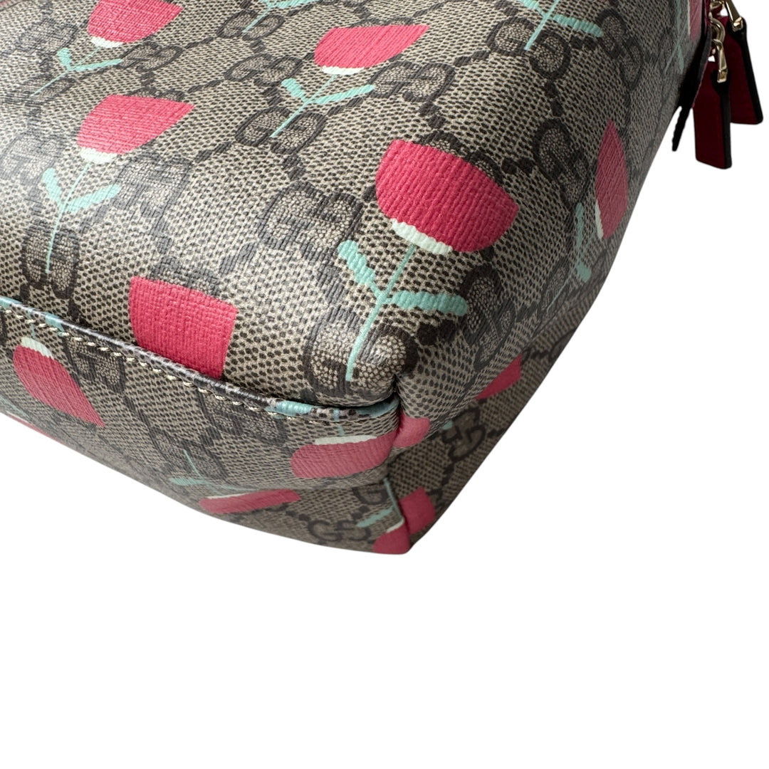 新品 グッチ GUCCI キムスンヨンチルドレンズ フラワープリントリュック レディース