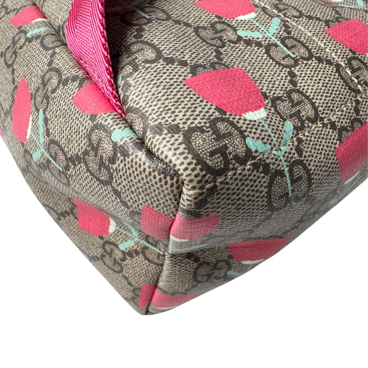 新品 グッチ GUCCI キムスンヨンチルドレンズ フラワープリントリュック レディース