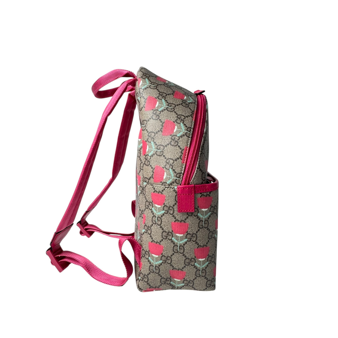 新品 グッチ GUCCI キムスンヨンチルドレンズ フラワープリントリュック レディース