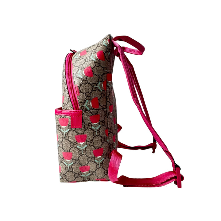 新品 グッチ GUCCI キムスンヨンチルドレンズ フラワープリントリュック レディース