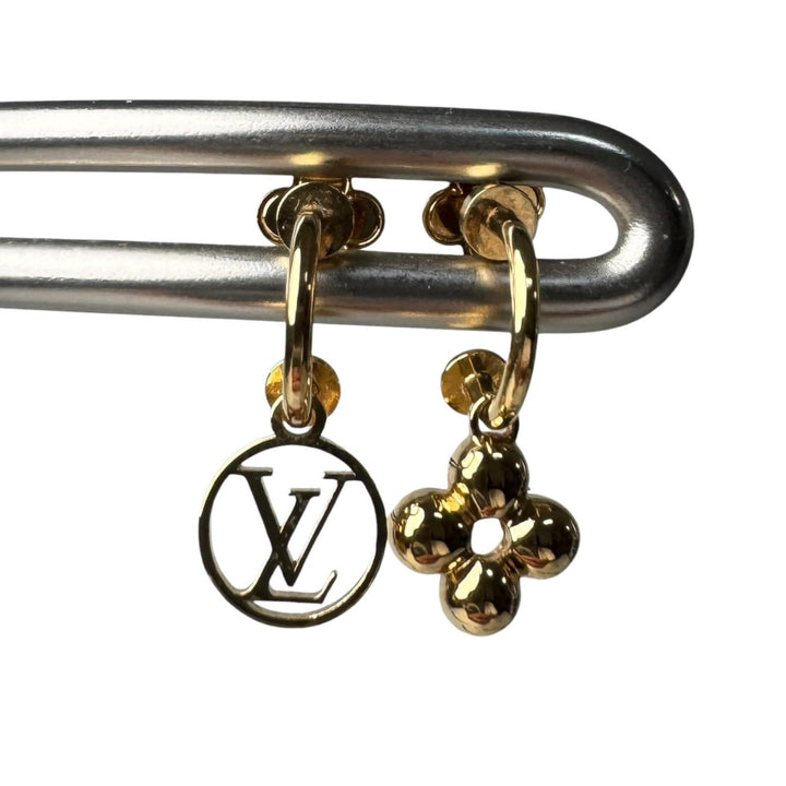 ルイヴィトン LOUIS VUITTON ピアス ブルーミング M64859 両耳用 モノグラム ゴールド レディース