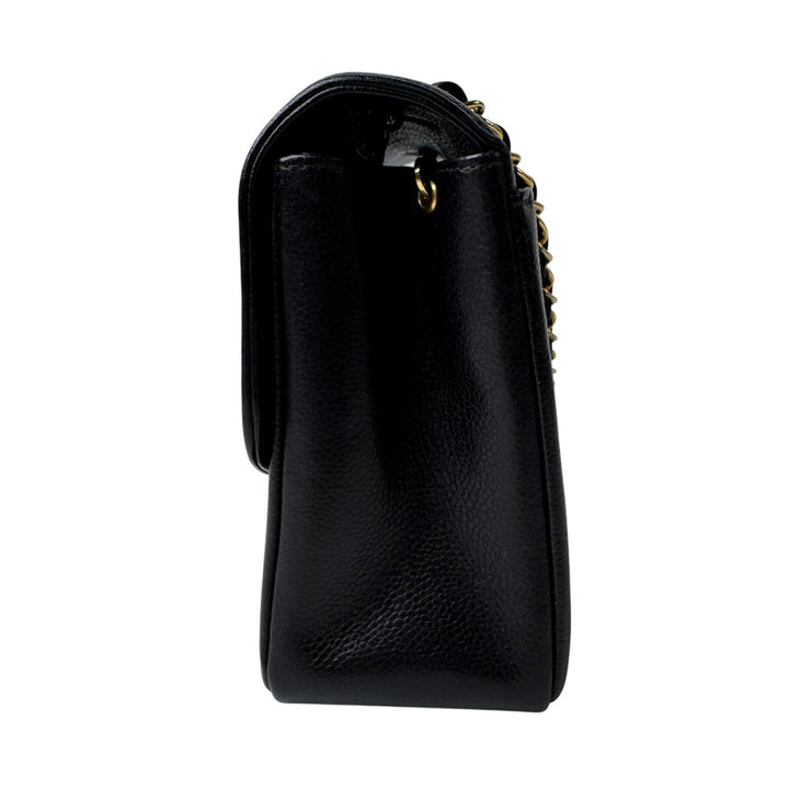 美品 シャネル CHANEL ダイアナ フラップ マトラッセ 25 A01165 キャビアスキン チェーンショルダーバッグ レディース