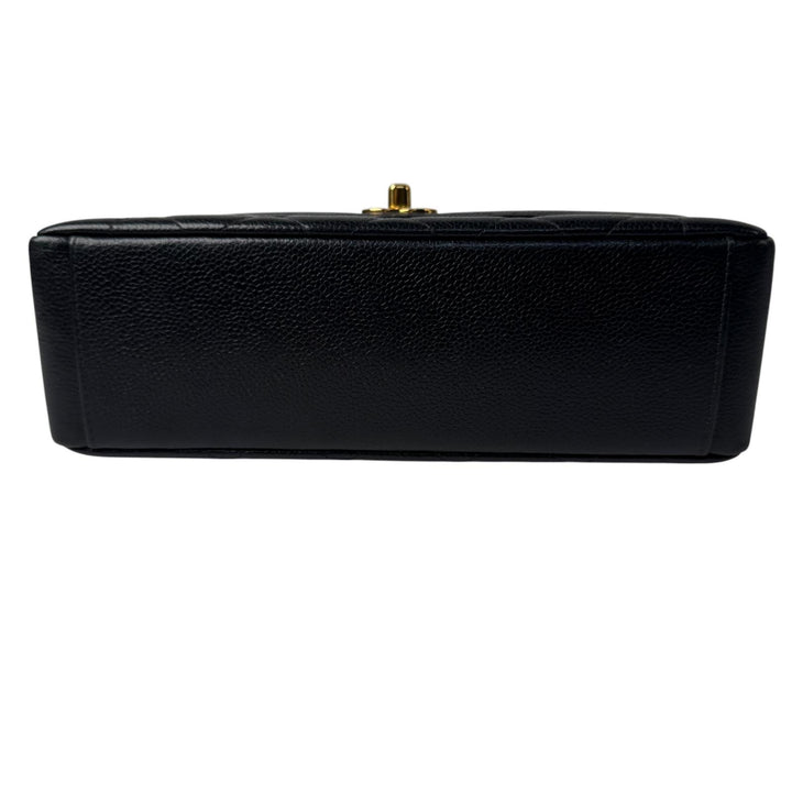 美品 シャネル CHANEL ダイアナ フラップ マトラッセ 25 A01165 キャビアスキン チェーンショルダーバッグ レディース