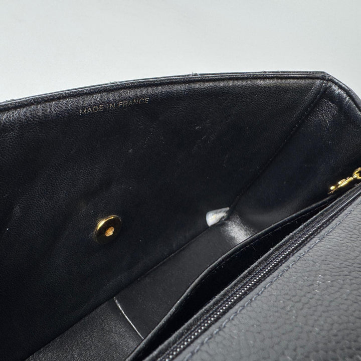 美品 シャネル CHANEL ダイアナ フラップ マトラッセ 25 A01165 キャビアスキン チェーンショルダーバッグ レディース