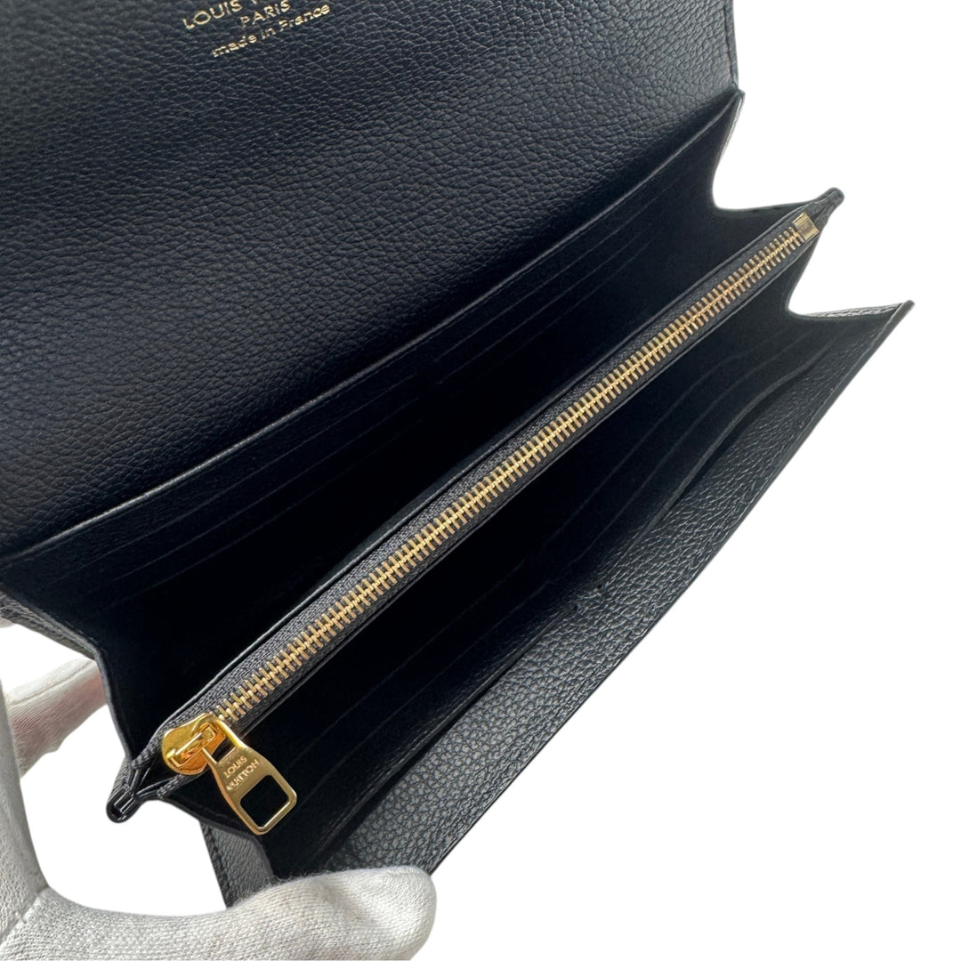 新品 ルイヴィトン LOUIS VUITTON アンプラント ポルトフォイユ サラ M82257 IC 黒 ブラック レディース