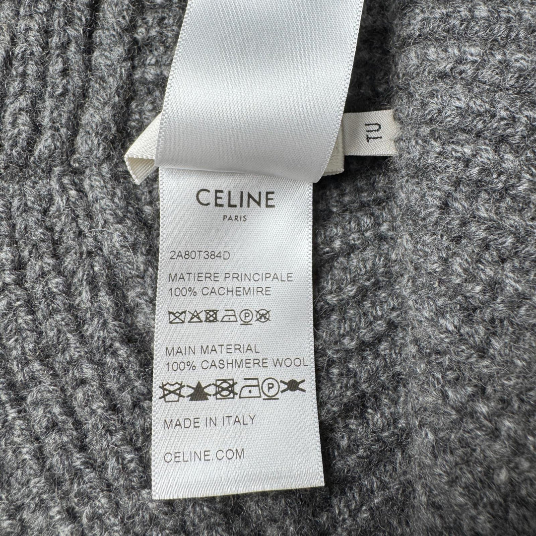 セリーヌ CELINE トリオンフ クロシェ カシミヤ バケットハット ビーニー ニット帽 2A80T384D レディース