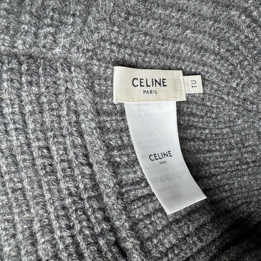 セリーヌ CELINE トリオンフ クロシェ カシミヤ バケットハット ビーニー ニット帽 2A80T384D レディース