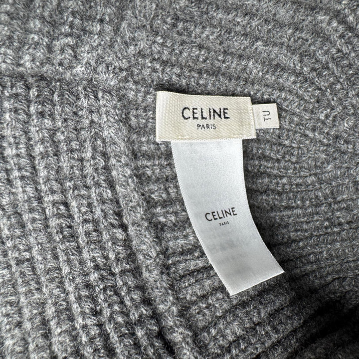 セリーヌ CELINE トリオンフ クロシェ カシミヤ バケットハット ビーニー ニット帽 2A80T384D レディース