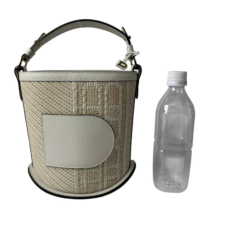新品同様 デルヴォー DELVAUX パンミニバケット イリュージョン ジャガード ハンドバッグ AA0607 レディース